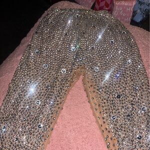 Amekana Bejeweled Stretchy Pants